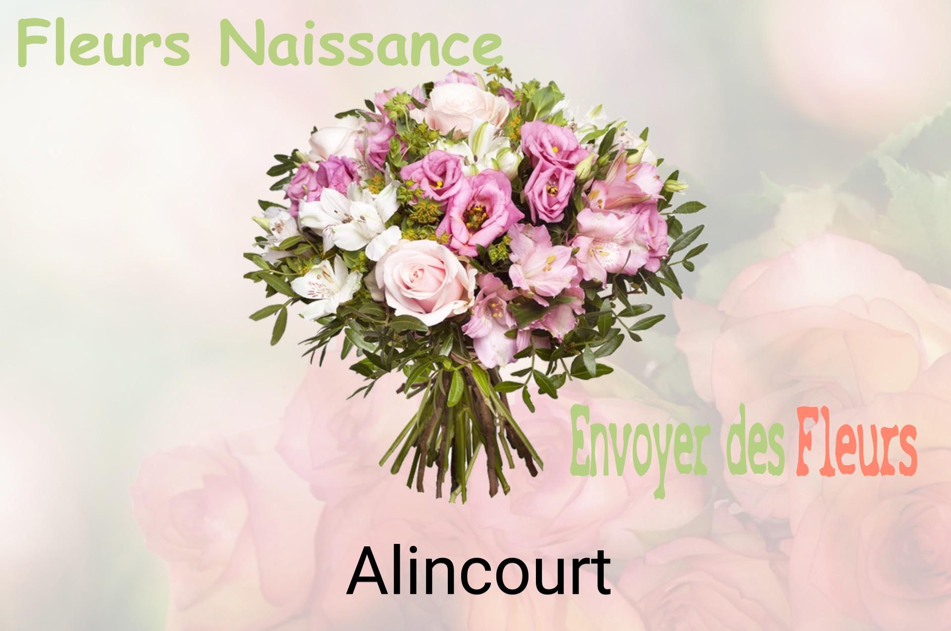 Bouquet de fleurs de naissance livré à Alincourt